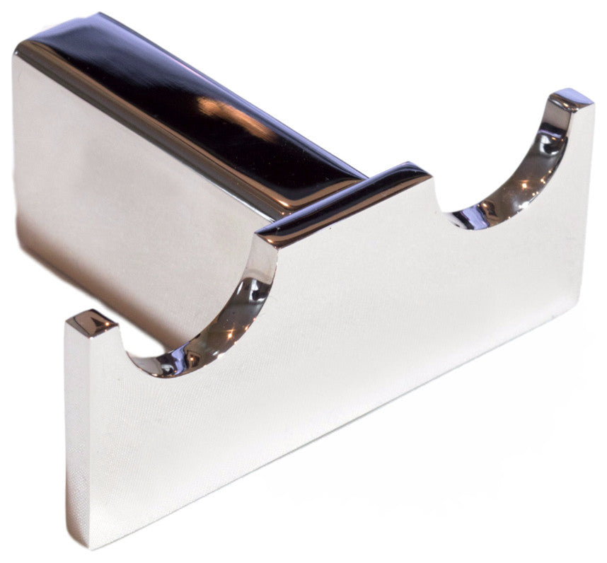 Celeste Platinum Bathroom Towel Hook Double Robe Polished Chrome Stainless Steel