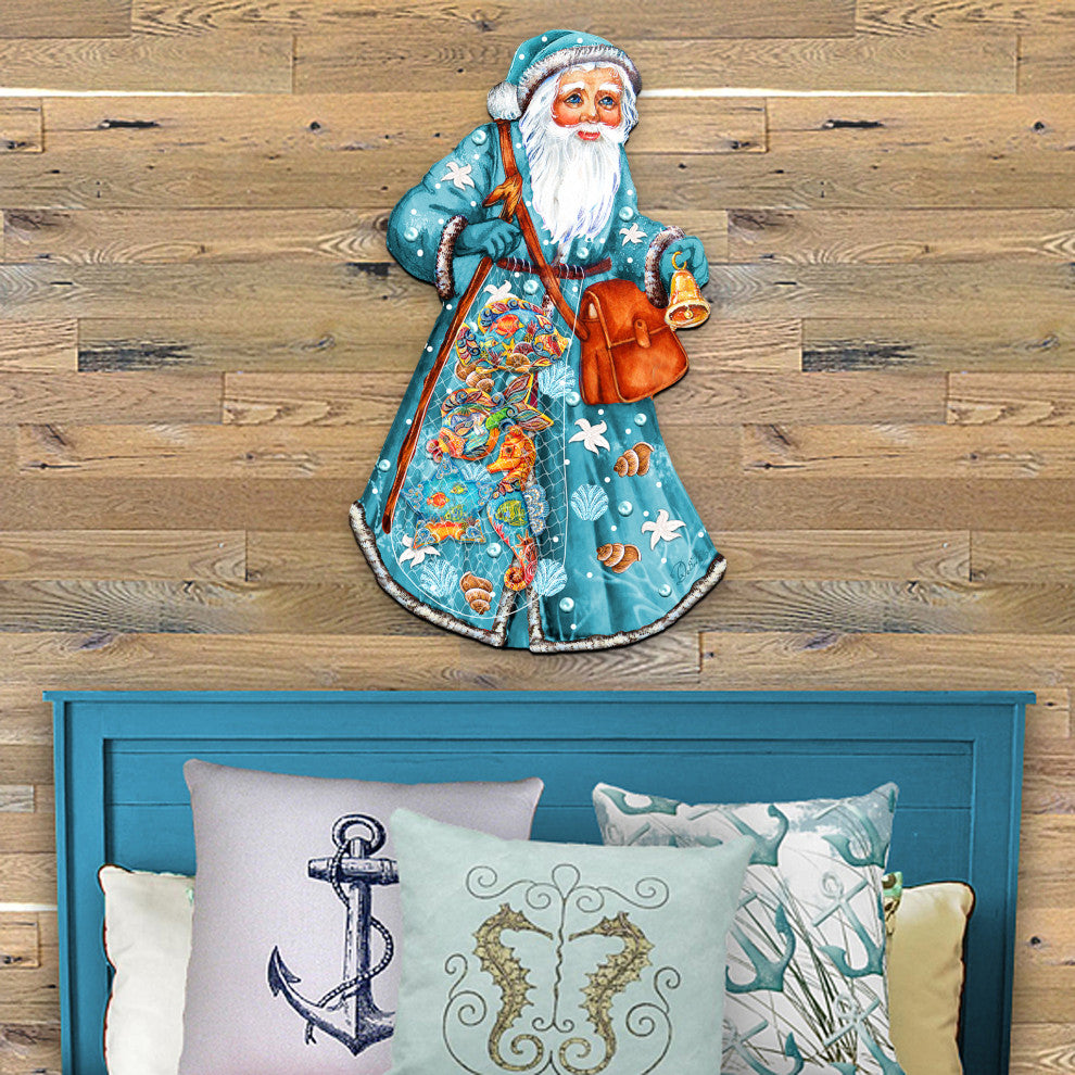 Costal Fishermen Santa Wooded