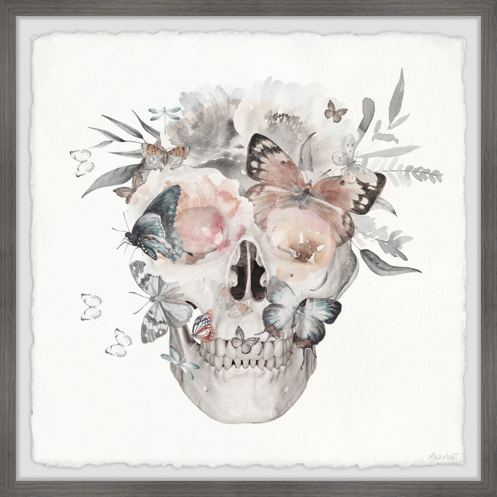 "Flowers Grow Out" Framed Painting Print, 12x12