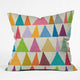 Nick Nelson Analogous Shapes In Bloom Outdoor Throw Pillow