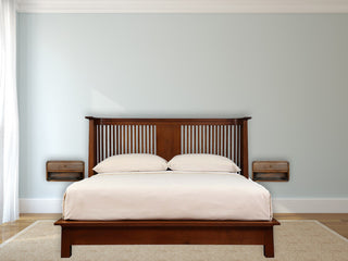 Chestnut Curve Floating Nightsand