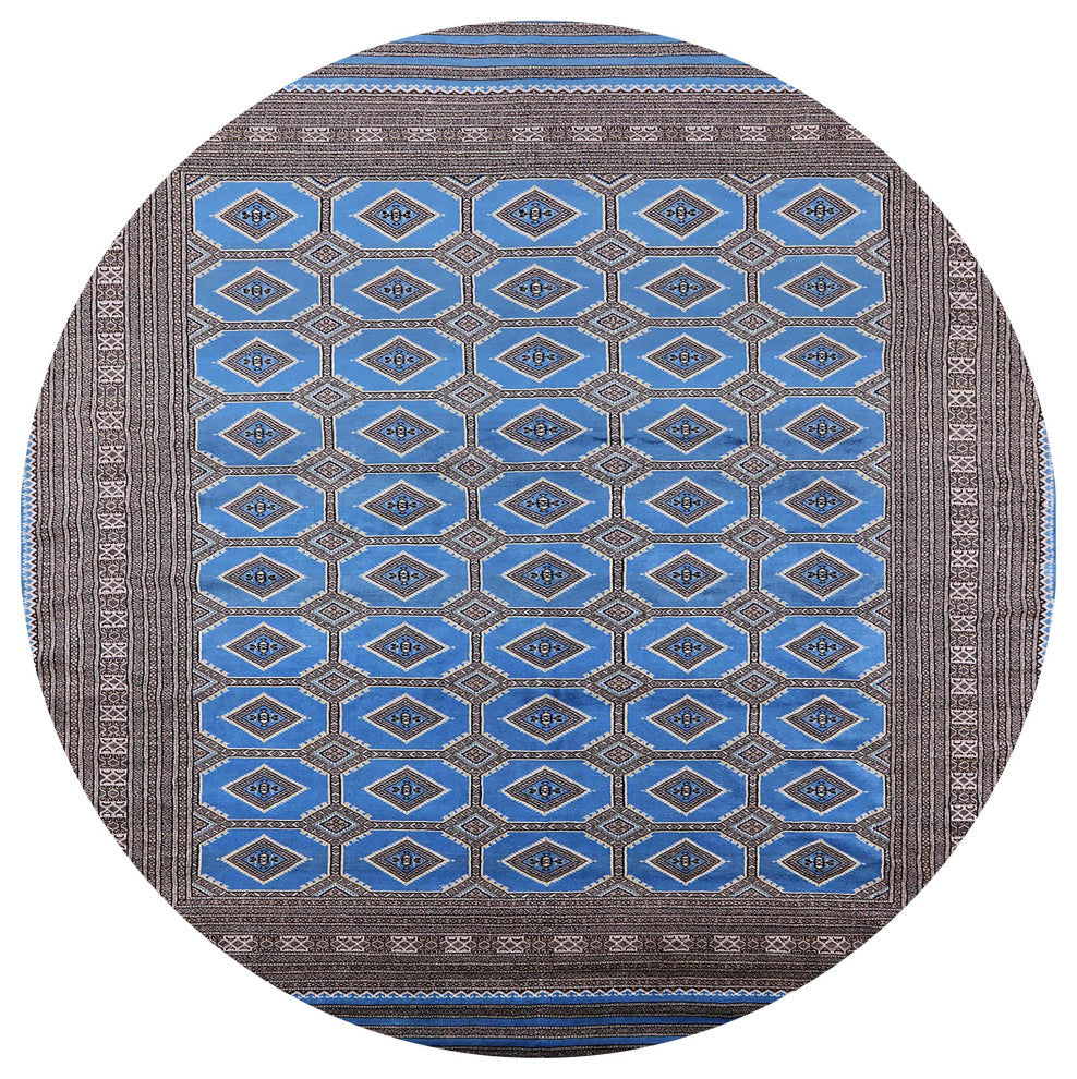 Ahgly Company Indoor Round Mid-Century Modern Area Rugs, 4' Round