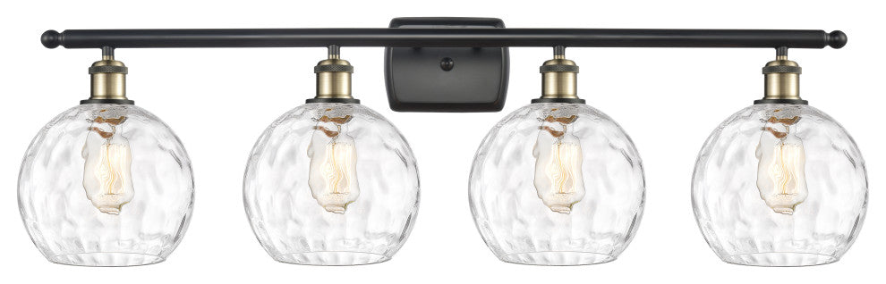 Innovations 516-4W-BAB-G1215-8-LED 4 Light Bath Vanity Light Black Antique Brass