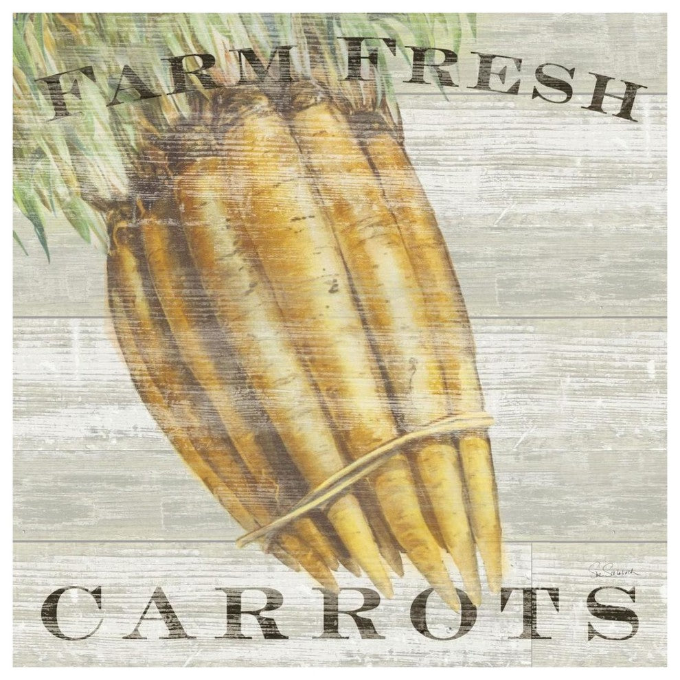 "Farm Fresh Carrots" Digital Paper Print by Sue Schlabach, 38"x38"