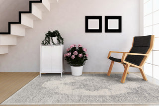 Imperial Ivory/Gray Area Rug, 3.11'x5.7'