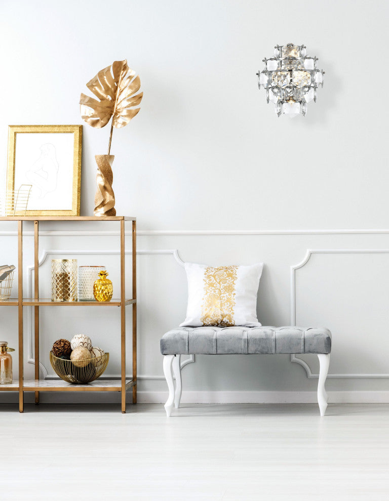 Home Living 14" Wall Sconce, Chrome