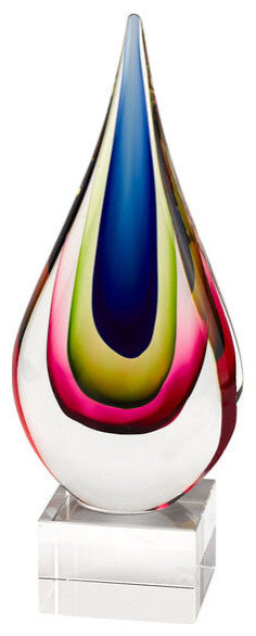 Badash J597 Essence Murano Mouth Blown Centerpiece Crystal Base
