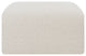 Arc Upholstered Modular Component, Cream, 1-Piece: Ottoman, Boucle Fabric