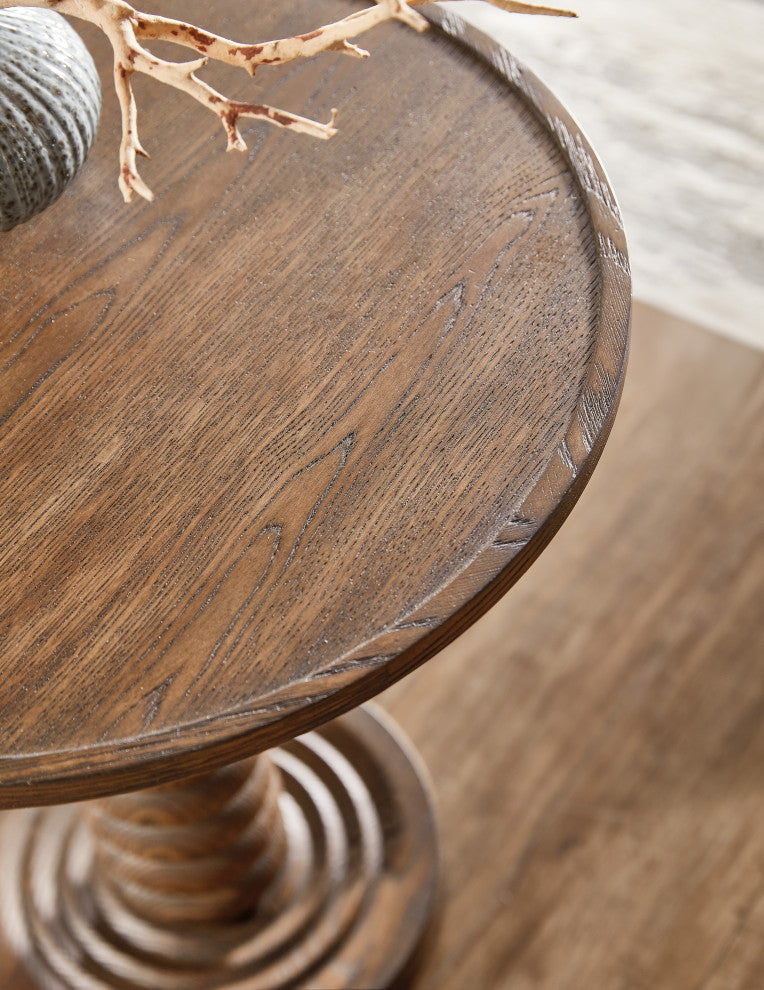 Commerce and Market Spindle Accent Table