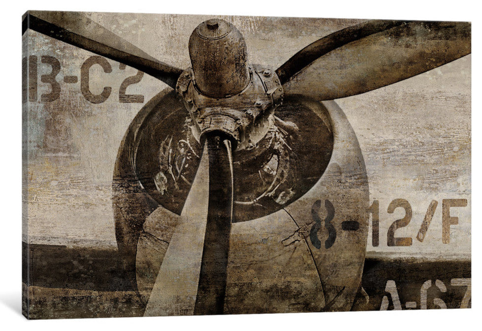 "Vintage Propeller" by Dylan Matthews, Canvas Print, 18"x12"