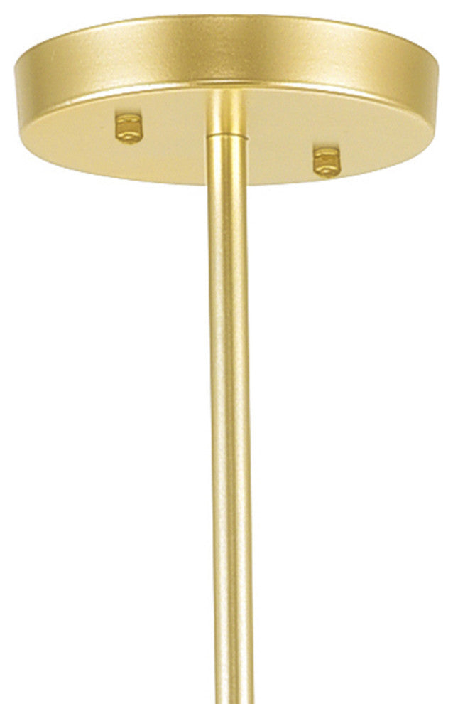 Savannah 6 Light Chandelier With Gold Leaf Finish