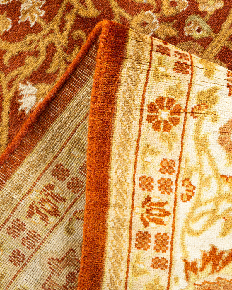 Mogul, One-of-a-Kind Hand-Knotted Area Rug Orange, 5' 3" x 8' 10"