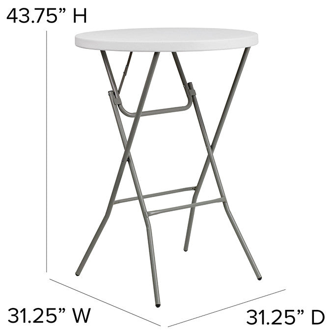 32RD White Plastic Folding Bar