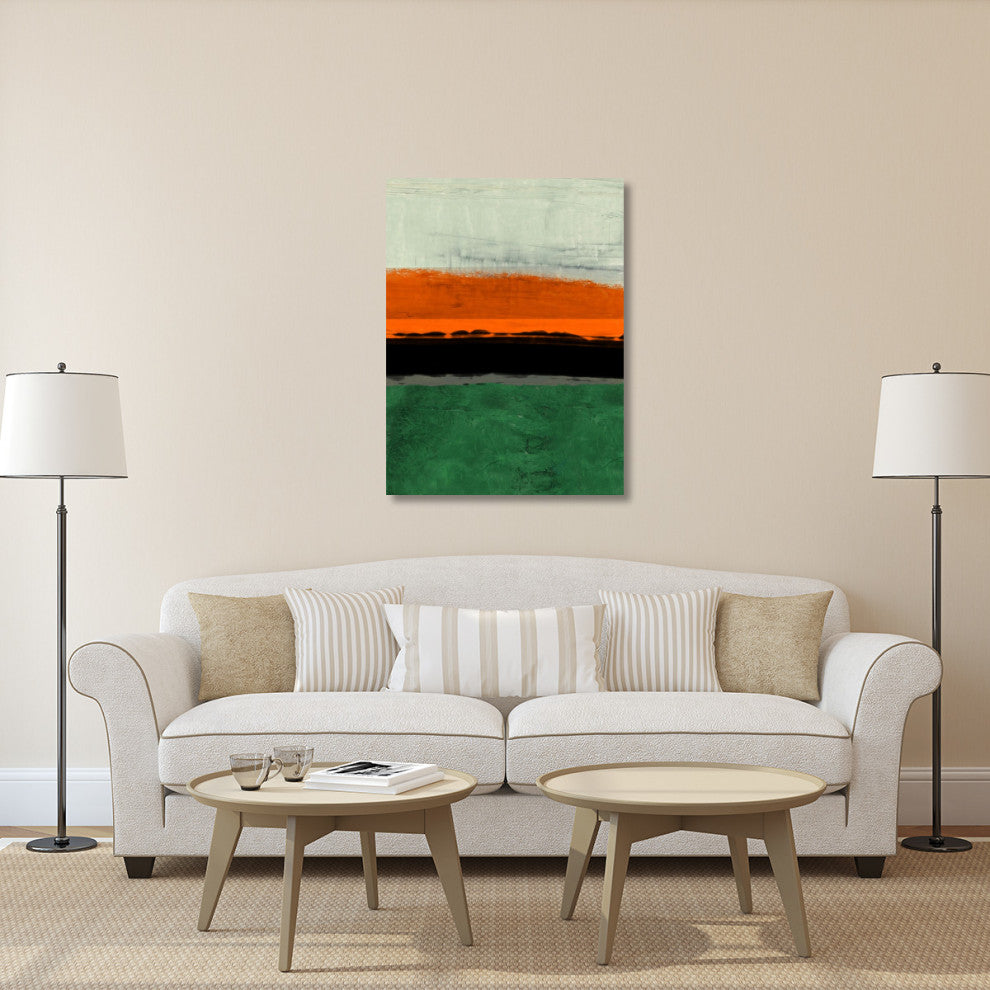 "Abstract Stripe Theme Orange" Fine Art Print