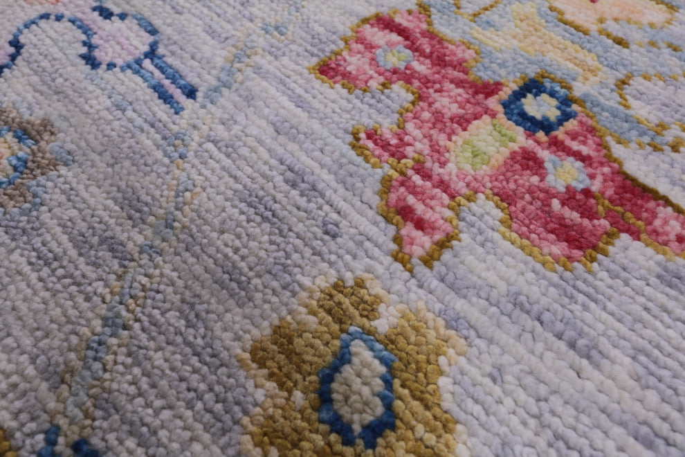 9' 4" X 11' 5" Turkish Oushak Hand Knotted Wool Rug - Q14812