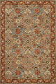Victoria Rug, Slate/Terracotta, 7'9"x9'9"