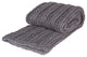Kate and Laurel Chunky Knit Throw Blanket, Soft Gray