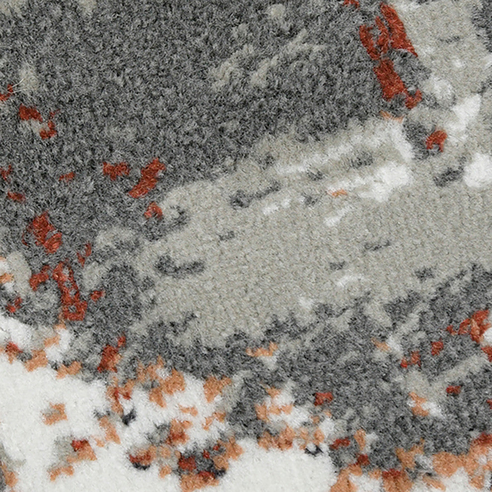 Alpine Ehra Power-Loomed Polypropylene Area Rug, Rust, 10'6" X 13'9"