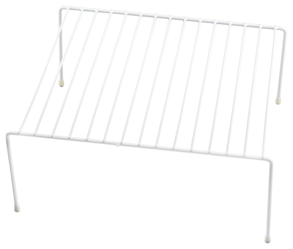 YBM Home Wire Kitchen Cabinet and Counter Shelf Organizer, White, 12"l X 10"w X 5"h, 1-Pack