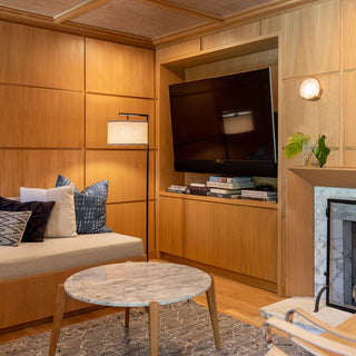 Brightech Montage Modern - Floor Lamp for Living Room Lighting, Black