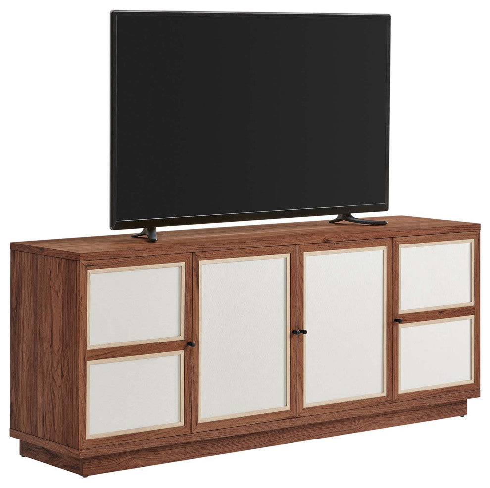 Capri 63" Wood Grain TV Console