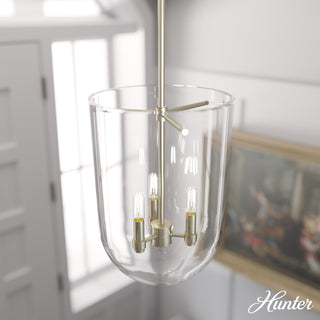 Hunter Sacha Alturas Gold 3 Light Pendant Ceiling Light