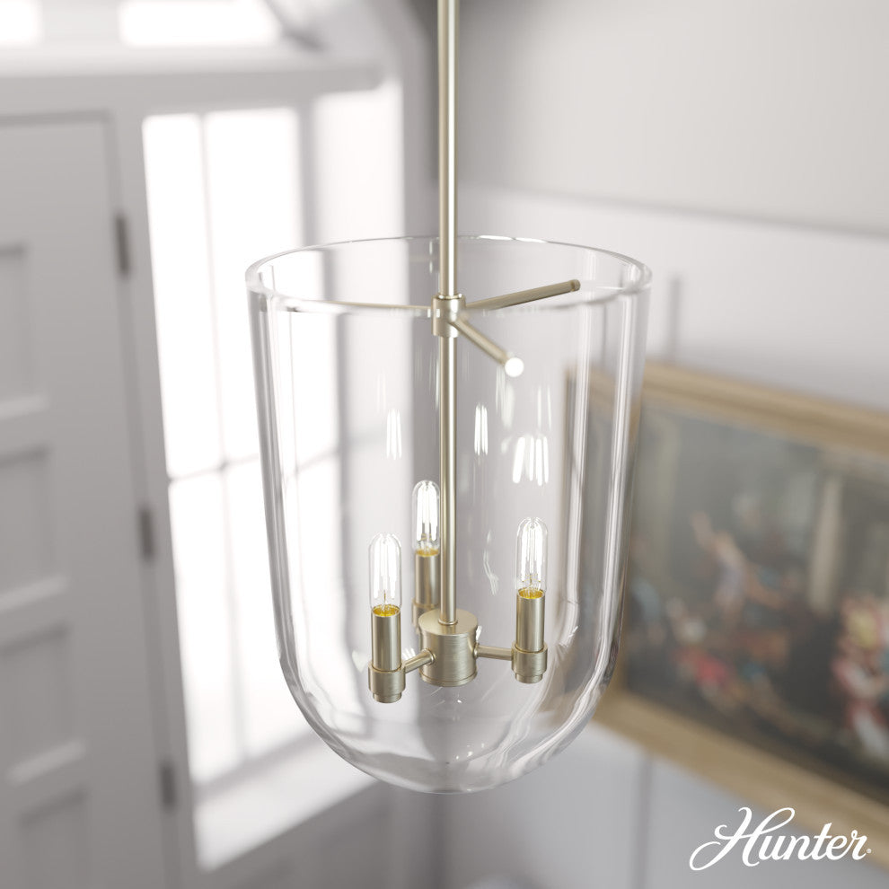 Hunter Sacha Alturas Gold 3 Light Pendant Ceiling Light