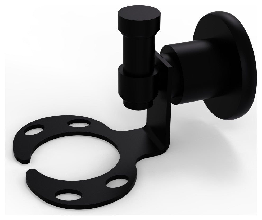 Washington Square Tumbler and Toothbrush Holder, Matte Black