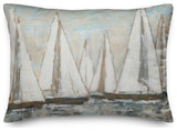 Painterly Sailboats 14x20 Indoor/Outdoor Pillow