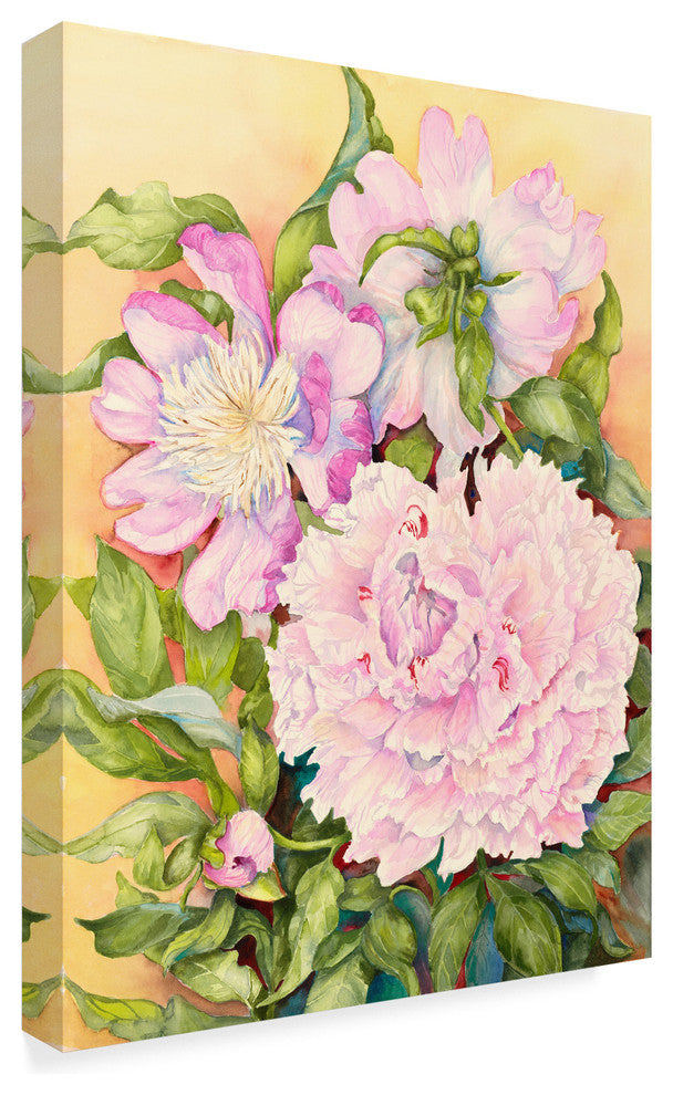Joanne Porter 'Spring Peony' Canvas Art, 47"x35"
