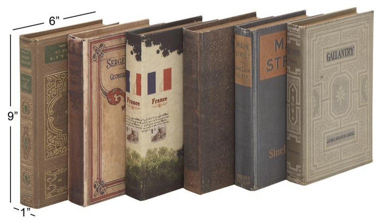 Multi Colored Wood Traditional Box, Set of 6
