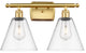 Innovations 516-2W-SG-GBC-82 2 Light Bath Vanity Light, Satin Gold