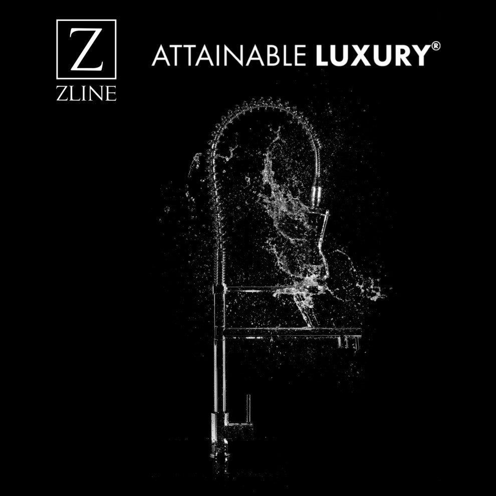 ZLINE Gemini Kitchen Faucet in Matte Black (GEM-KF-MB)