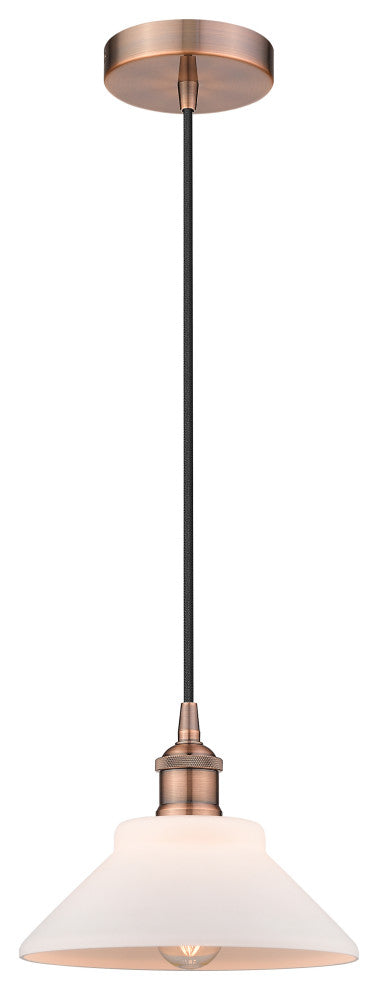 Innovations 616-1P-AC-G131 1-Light Mini Pendant, Antique Copper