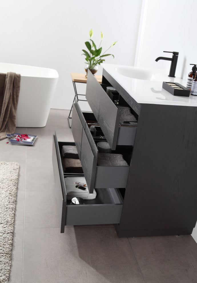 Rothenburg Freestanding Vanity, Charcoal, 42"