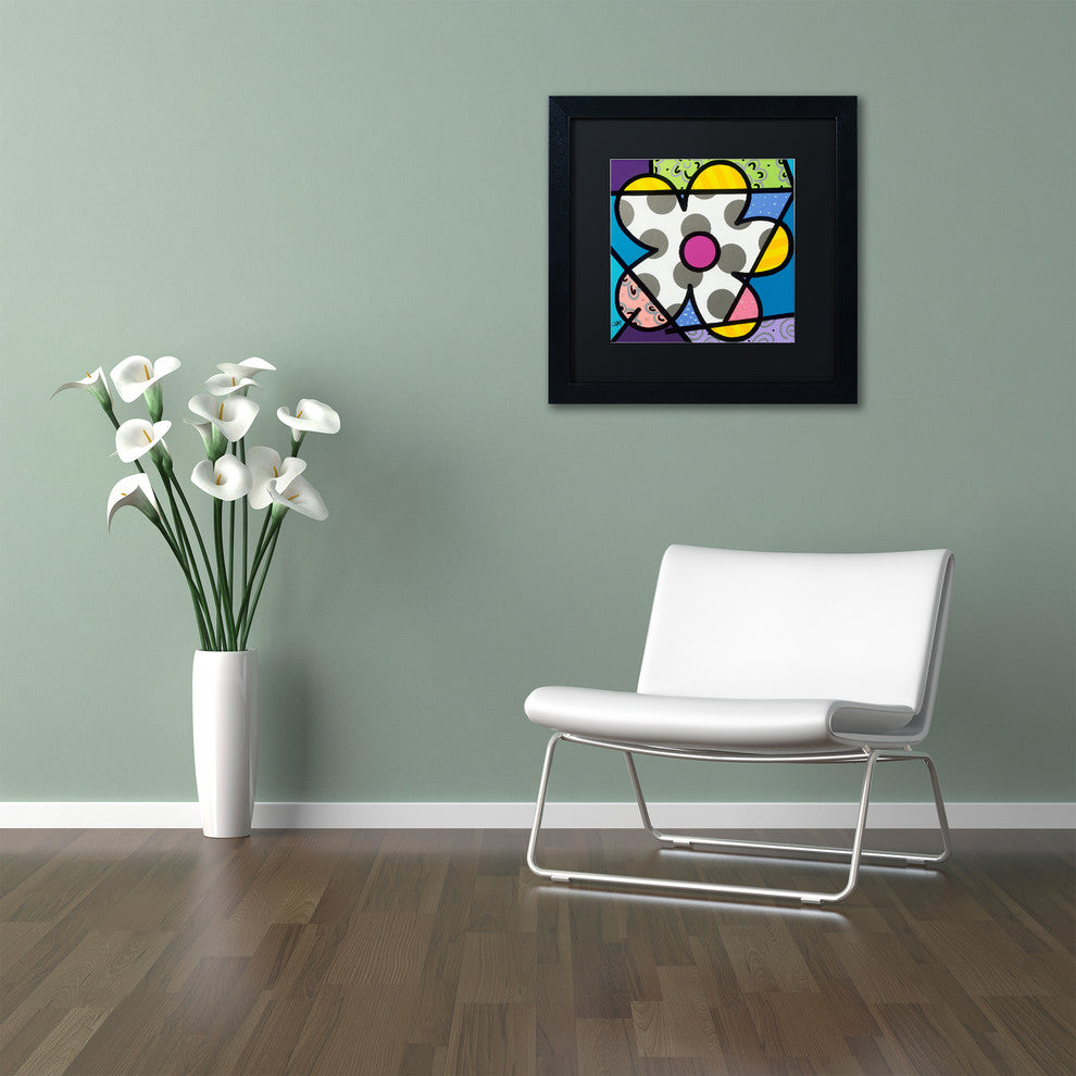 Roberto Rafael 'Big Flower III' Matted Framed Art