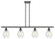 Innovations 516-4I-BK-G654-6-LED 4-Light Island Light, Matte Black