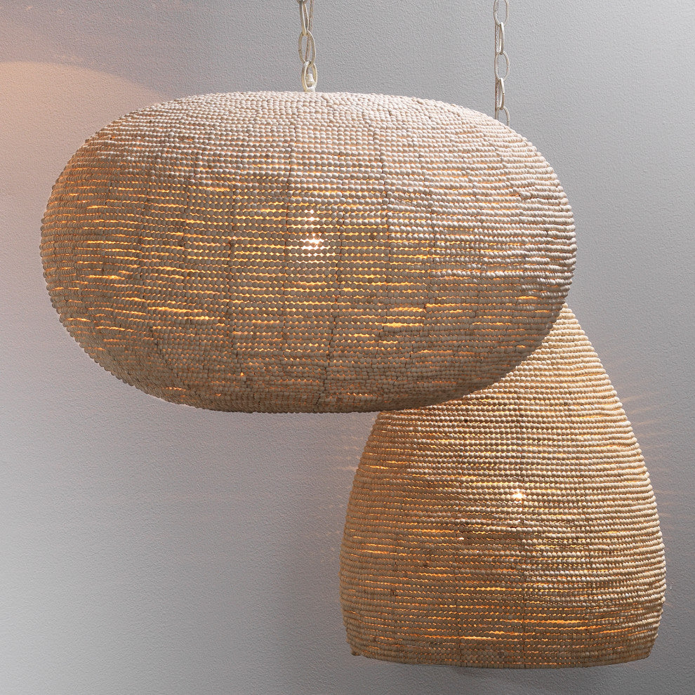 Gulf Wood Beaded 1-Light Pendant