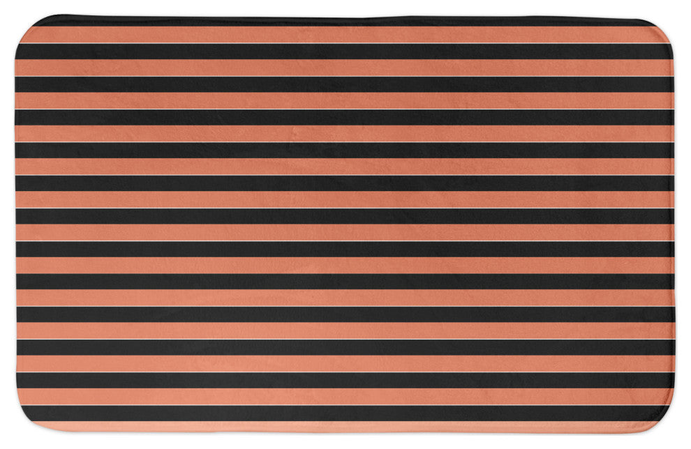 Halloween Stripes 21x34 Bath Mat