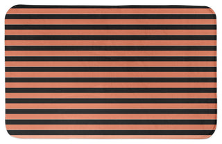 Halloween Stripes 21x34 Bath Mat