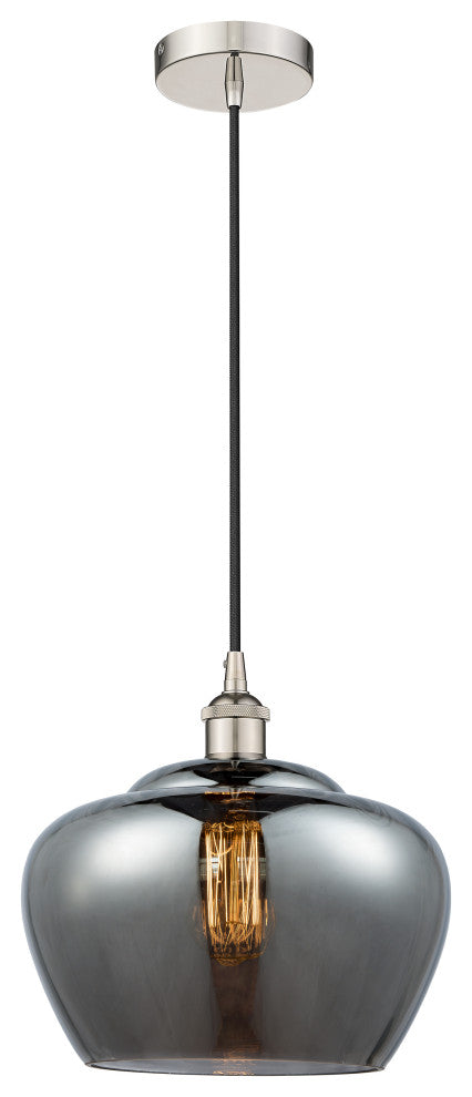 Innovations 616-1P-PN-G93-L Fenton 1 Light 11" Mini Pendant, Polished Nickel