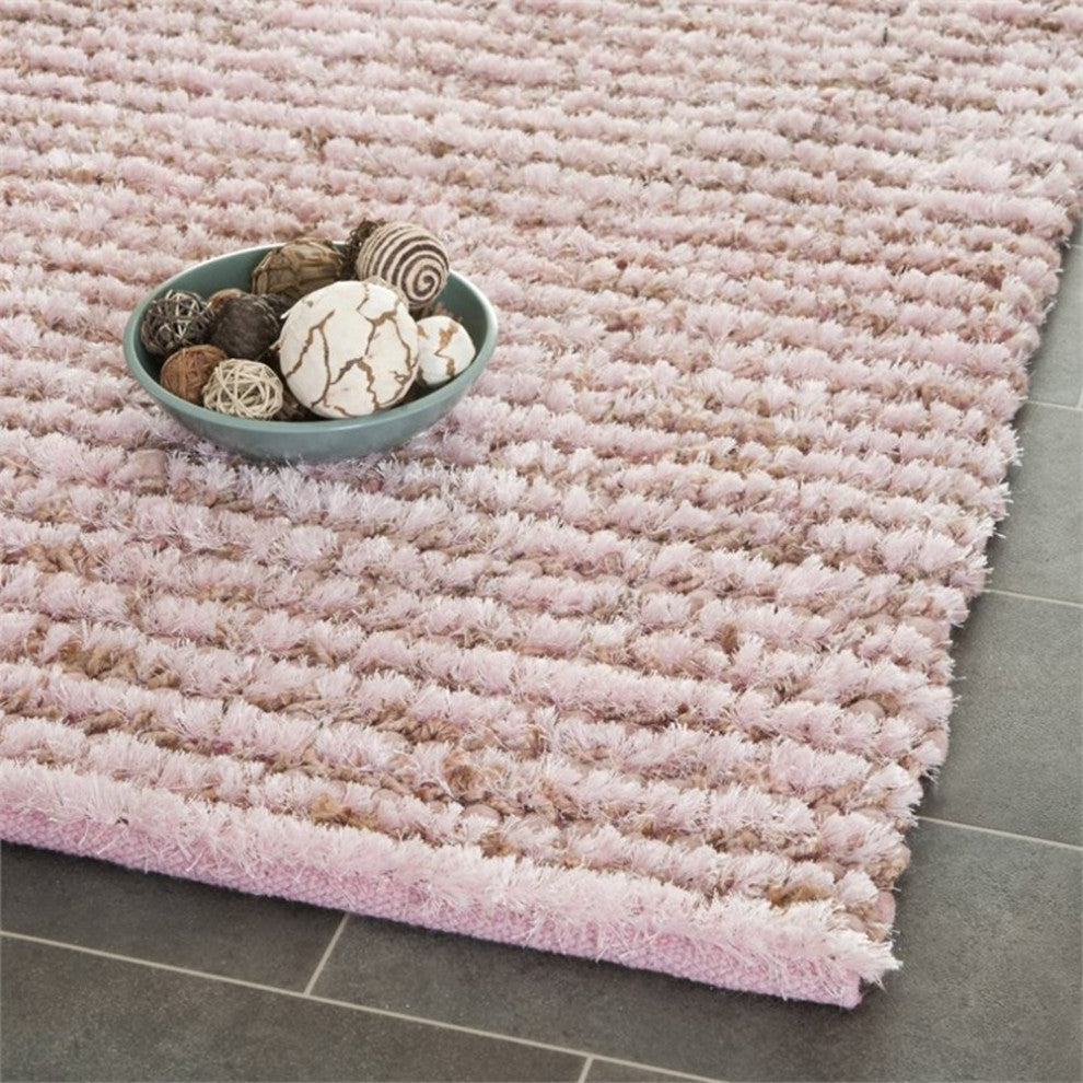 Safavieh Shag 8' X 10' Handmade Rug in Pink