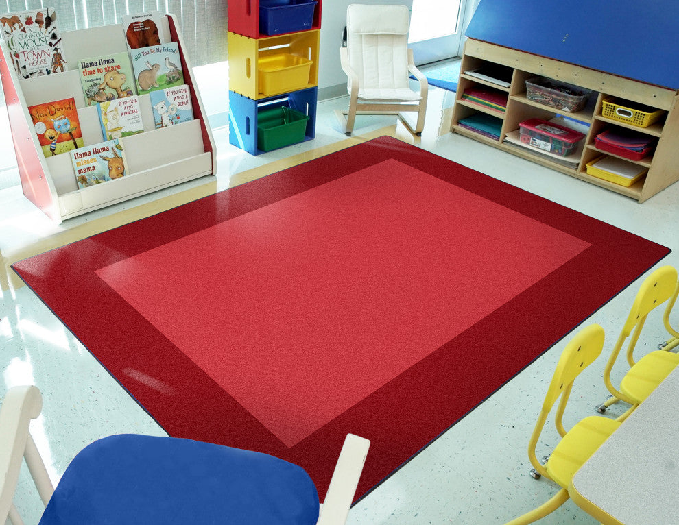All Around Rug, Red, Rectangle, 129"x92"