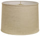 16" Light Wheat Throwback Drum Linen Lampshade