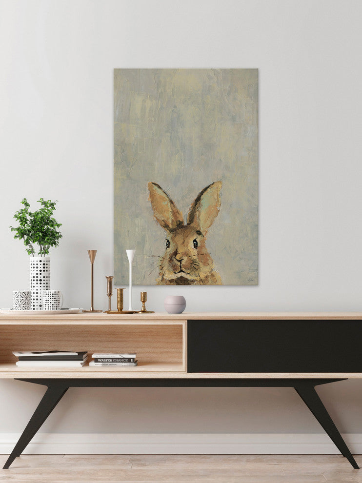 "What up Rabbit" Painting Print on Wrapped Canvas, 8"x12"