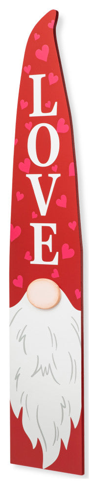 42"H Valentine's Wooden Gnome Porch Decor