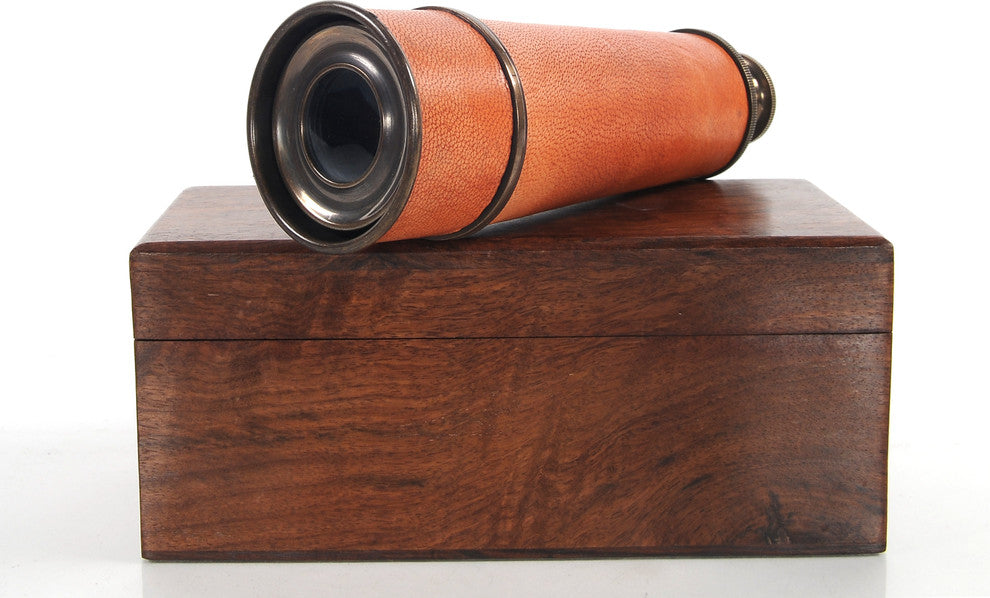 Handheld Telescope In Wood Box