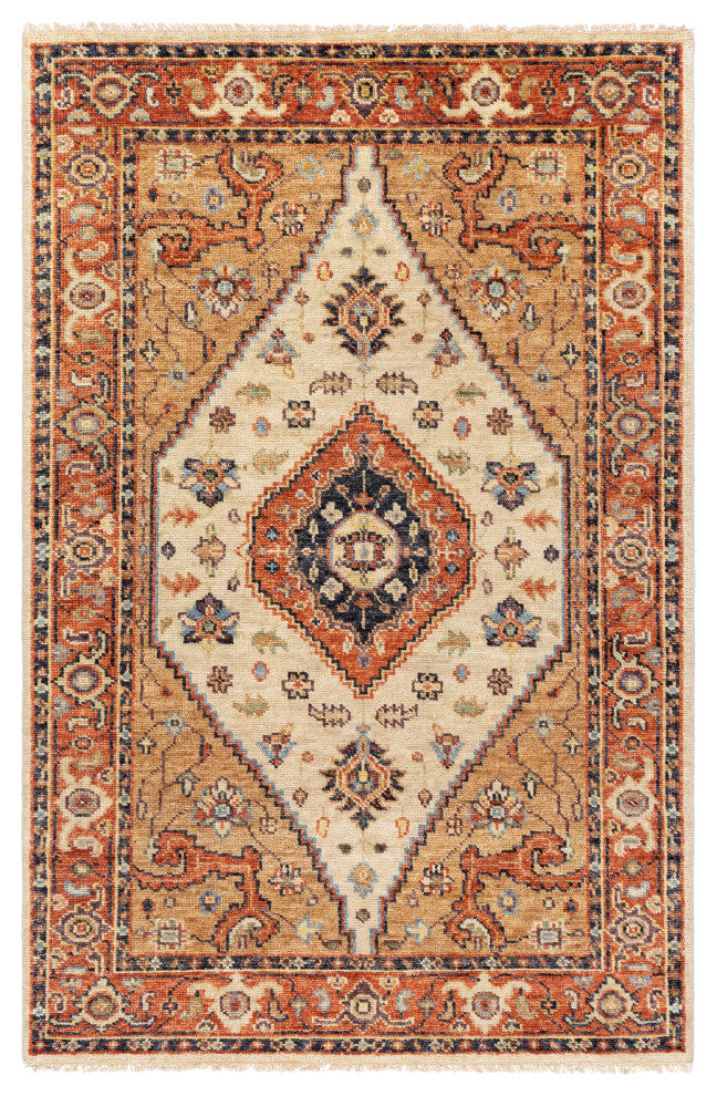 Surya Biscayne BSY-2302 Traditional Area Rug, 6' x 9' Rectangle