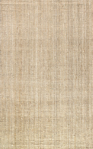 Hiro Hand Woven Chunky Jute Ivory 4' x 6' Area Rug