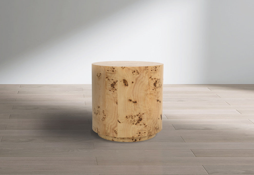 Burl Natural Ash End Table
